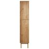 vidaXL Bookcase OTTA with 2 Drawers Brown and White Solid Wood Pine