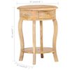 vidaXL Side Table 37x37x61 cm Solid Mango Wood