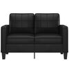 vidaXL 2-Seater Sofa Black 120 cm Faux Leather