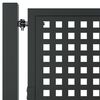 vidaXL Garden Gate Anthracite 105x75 cm Steel