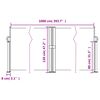 vidaXL Retractable Side Awning Anthracite 120x1000 cm