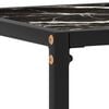 vidaXL Console Table Black 120x35x75 cm Tempered Glass