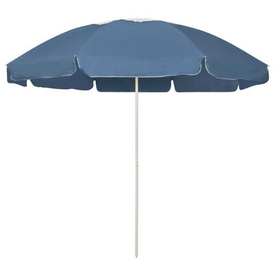 vidaXL Beach Parasol Blue 240 cm