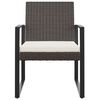 vidaXL Garden Dining Chairs 2 pcs Black PP Rattan