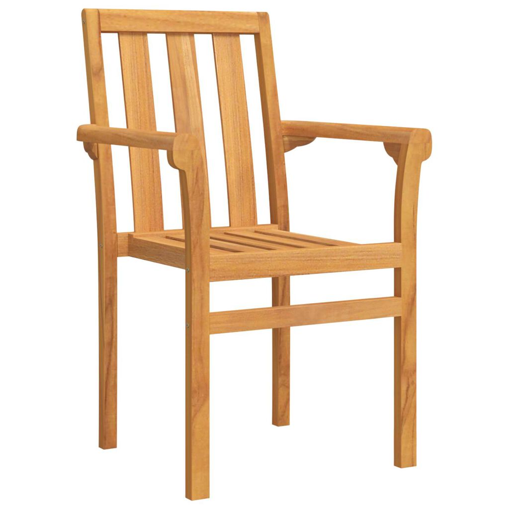 vidaXL Garden Dining Set Set of 3 Natural Solid Acacia wood 4-seater