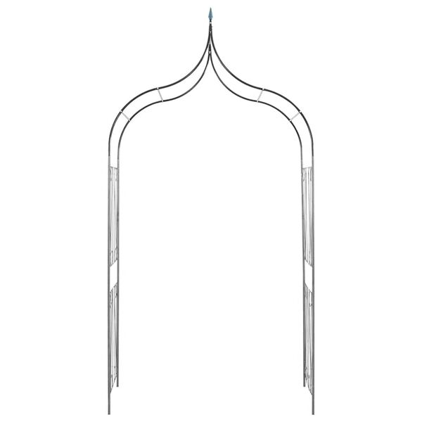 Garden Arch Spike Design Climbing Plants Dark Green