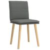 vidaXL Dining Chairs 2 pcs Dark Grey Fabric