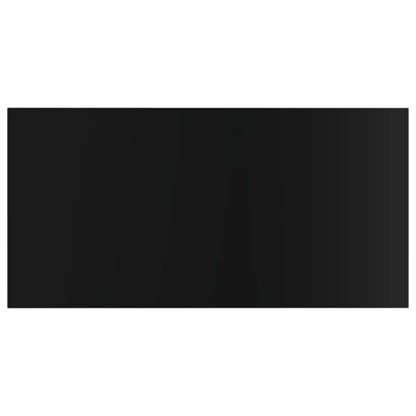 vidaXL Bookshelf Boards 4 pcs High Gloss Black 40x20x1.5 cm Engineered Wood