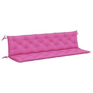 vidaXL Garden Bench Cushions 2pcs Pink 200x50x7cm Fabric