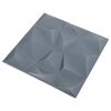 vidaXL 3D Wall Panels 48 pcs 50x50 cm Diamond Grey 12 m²