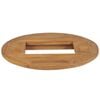 vidaXL Beer Crate Tabletop Teak 70 cm