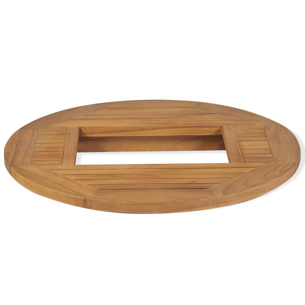 vidaXL Beer Crate Tabletop Teak 70 cm