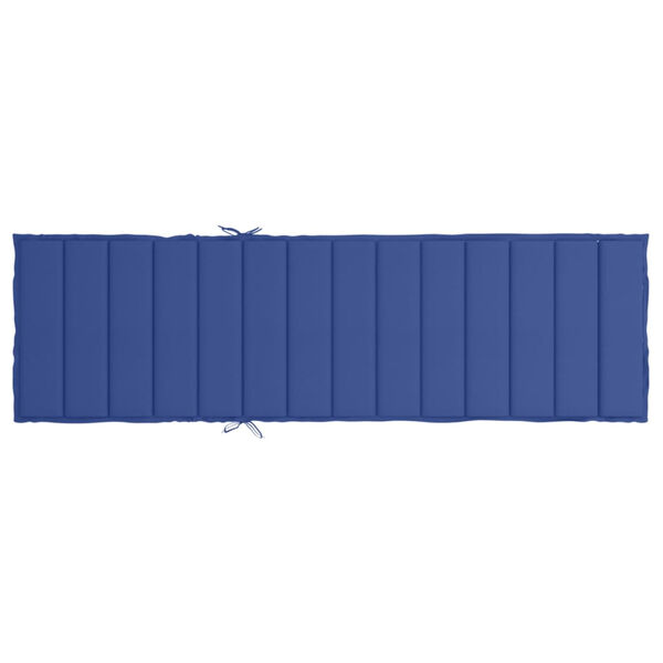 vidaXL Sun Lounger Cushion Royal Blue 200x50x3cm Oxford Fabric