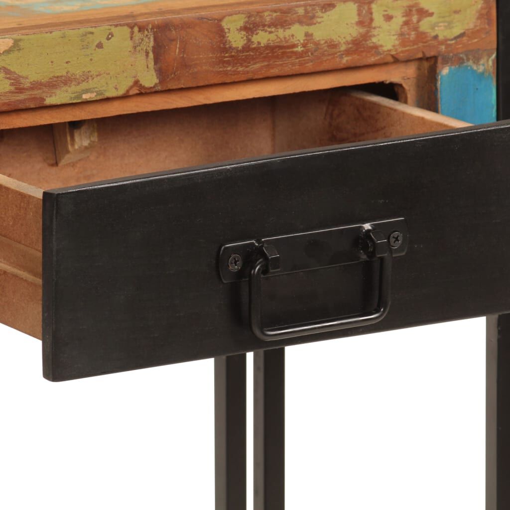 vidaXL Console Table 110x30x76 cm Solid Wood Reclaimed