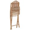 vidaXL Folding Garden Chairs 2 pcs with Cushions Bamboo
