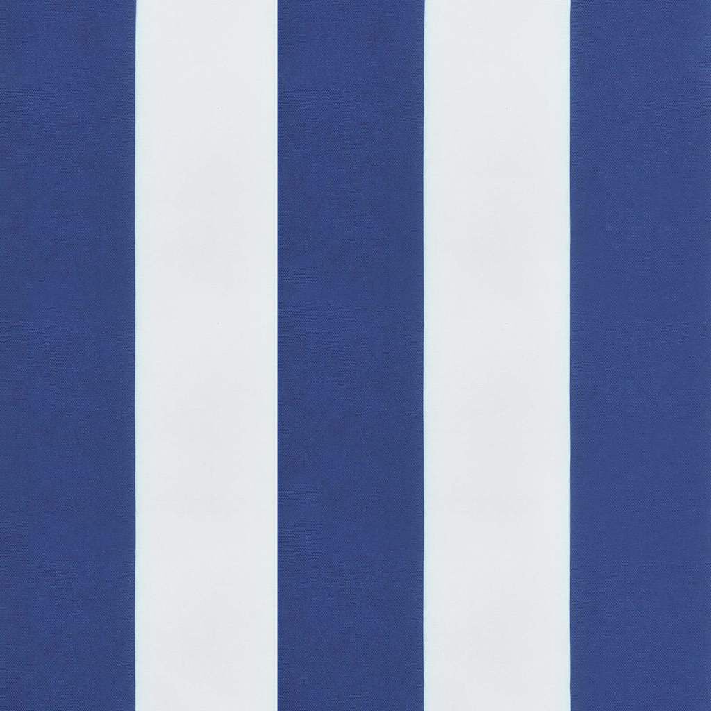 vidaXL Garden Bench Cushions 2pcs Blue&White Stripe 120x50x7cm Fabric