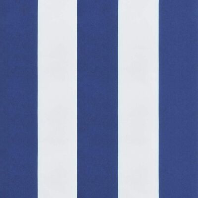 vidaXL Garden Bench Cushions 2pcs Blue&White Stripe 120x50x7cm Fabric
