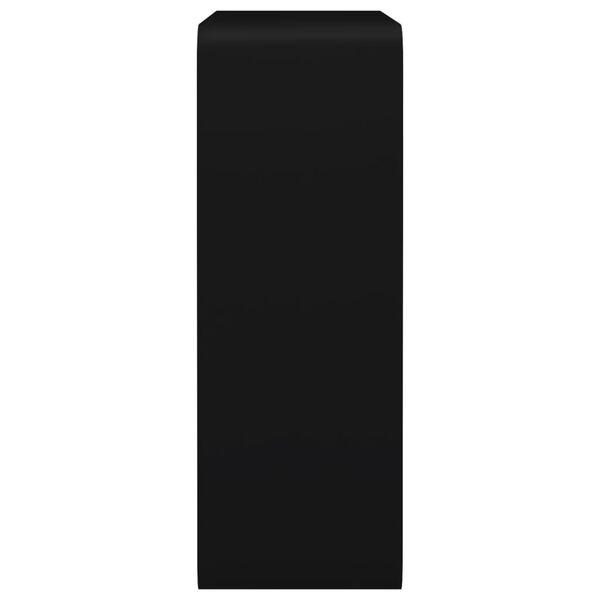 vidaXL Wall Cube Shelves 3 pcs Black MDF