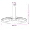 vidaXL Parasol Base for Ø38 / 48 mm Poles 12 kg Round