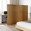 vidaXL Room Divider Brown Width 250 cm Height 165 cm Bamboo