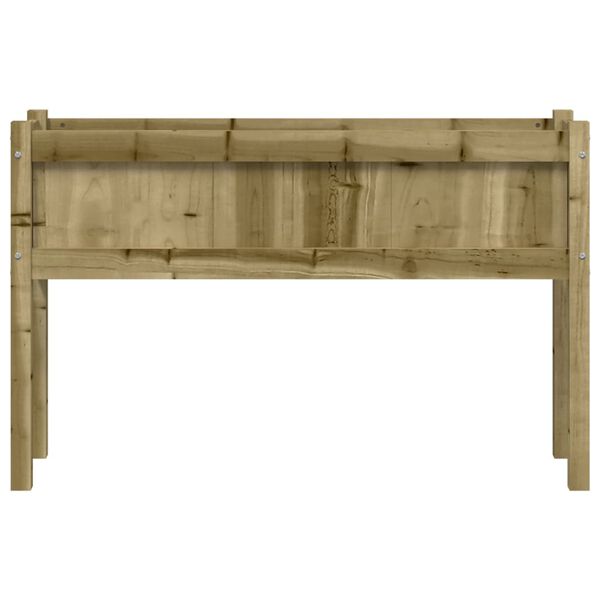 vidaXL Garden Planter with Legs 110x31x70 cm Impregnated Wood Pine