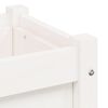 vidaXL Garden Planter White 90x31x31 cm Solid Wood Pine