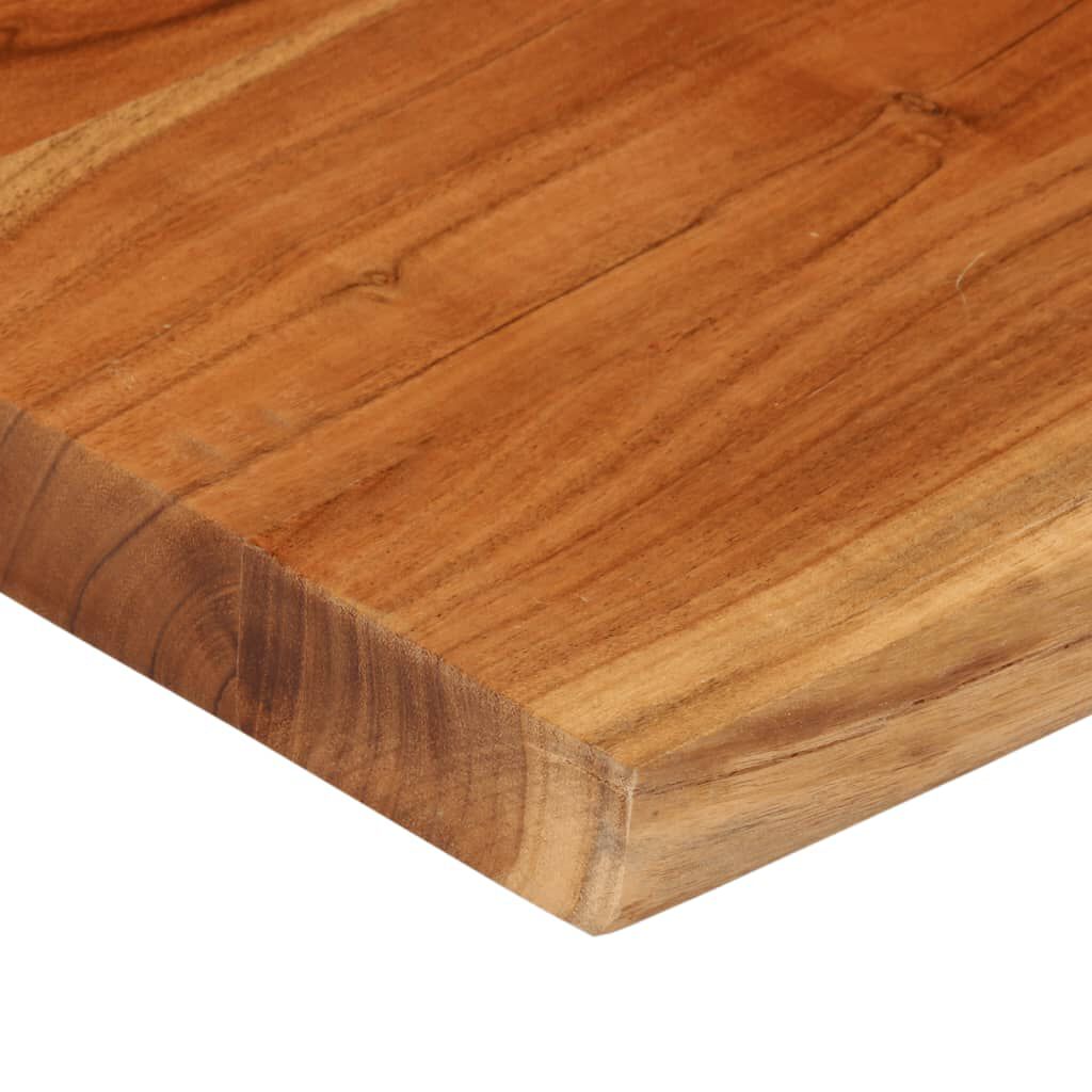 vidaXL Table Top 40x40x3.8 cm Rectangular Solid Wood Acacia Live Edge