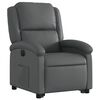 vidaXL Electric Stand up Recliner Chair Grey Faux Leather