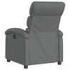 vidaXL Recliner Chair Dark Grey Fabric