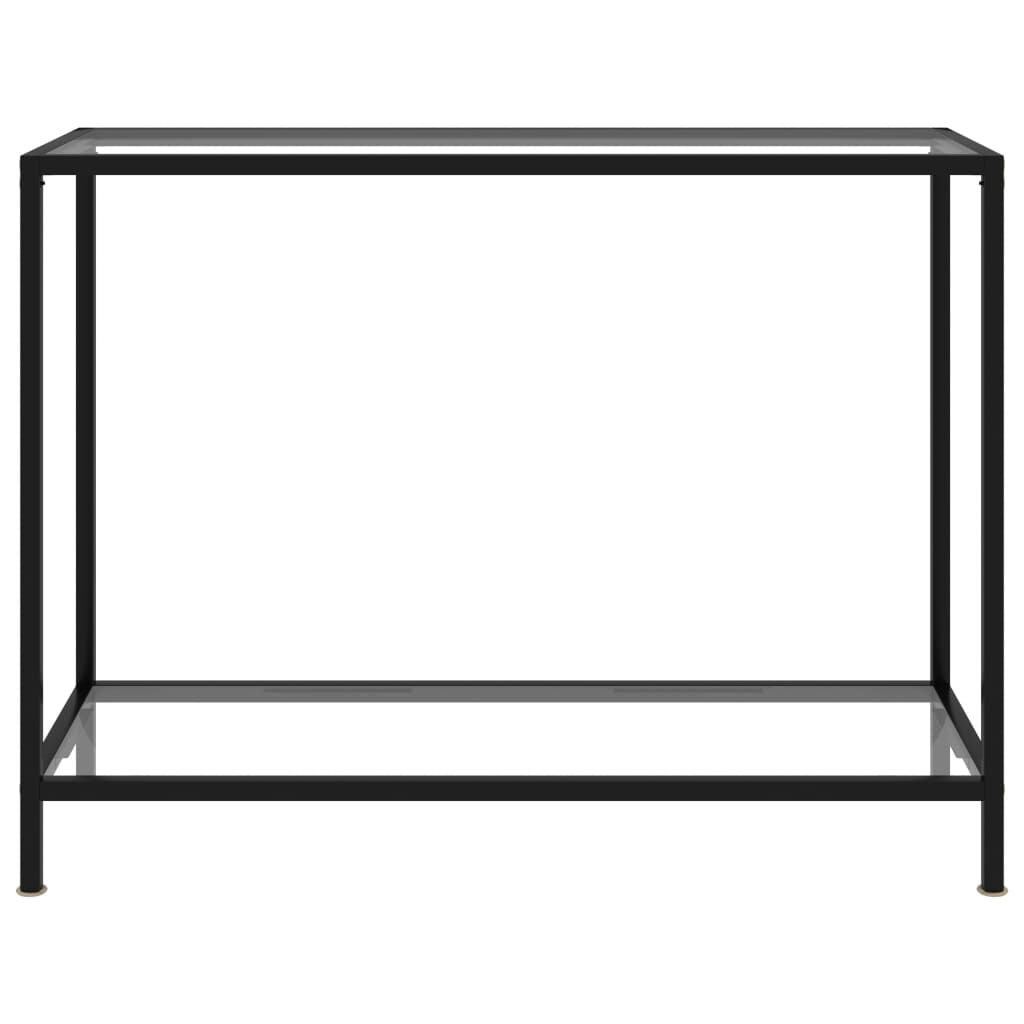 vidaXL Console Table Transparent 100x35x75 cm Tempered Glass