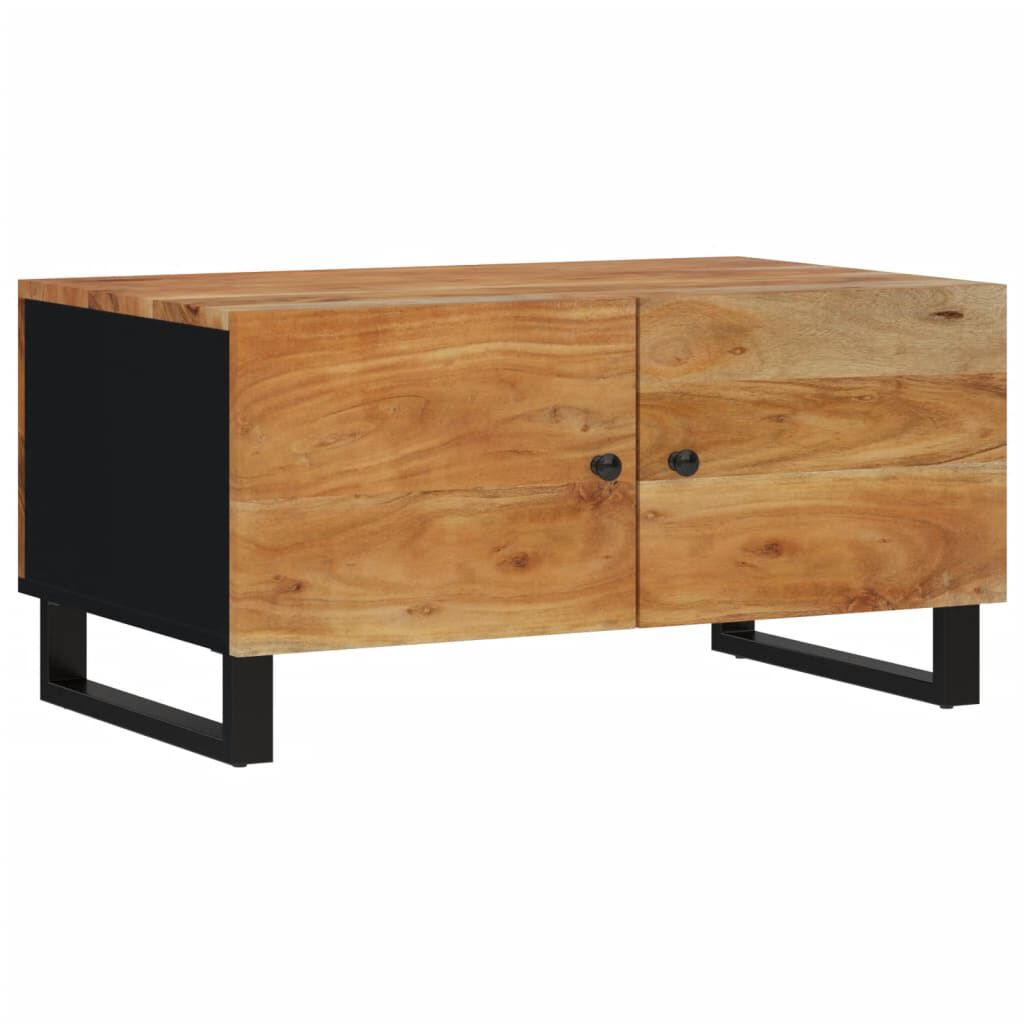 vidaXL Coffee Table 80x50x40 cm Solid Wood Acacia&Engineered Wood