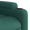 vidaXL Electric Stand up Massage Recliner Chair Dark Green Fabric