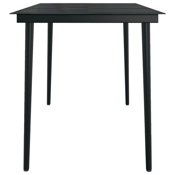 vidaXL 7 Piece Garden Dining Set Brown and Black