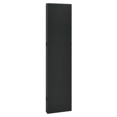 vidaXL 5-Panel Room Divider Black 200x180 cm Steel