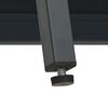 vidaXL Sideboard Anthracite 38x35x70 cm Steel and Glass