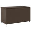 vidaXL Garden Storage Cabinet Brown 110x55x60.5 cm Poly Rattan