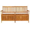 vidaXL Storage Bench 148 cm Solid Wood Acacia