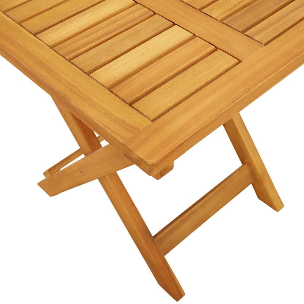 vidaXL Sun Loungers 2 pcs with Table Solid Wood Acacia