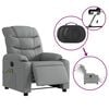 vidaXL Electric Massage Recliner Chair Light Grey Fabric