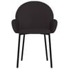 vidaXL Dining Chairs 2 pcs Black Faux Leather