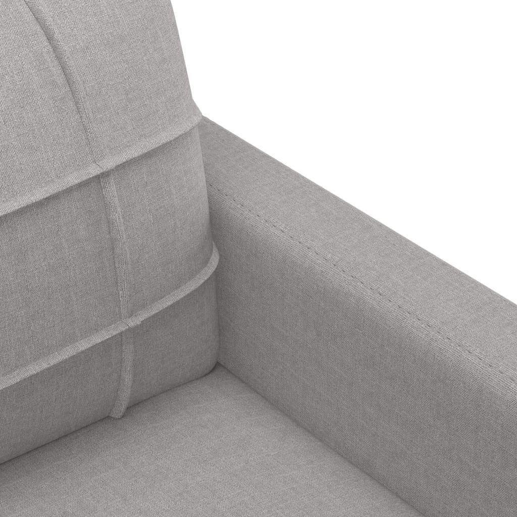vidaXL Sofa Chair Light Grey 60 cm Fabric