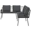 vidaXL Sofa with Cushion Grey x x Metal