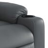 vidaXL Electric Stand up Massage Recliner Chair Grey Faux Leather