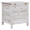 vidaXL Garden Storage Box White 50x49x56.5 cm Solid Wood Fir
