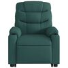 vidaXL Stand up Massage Recliner Chair Dark Green Fabric