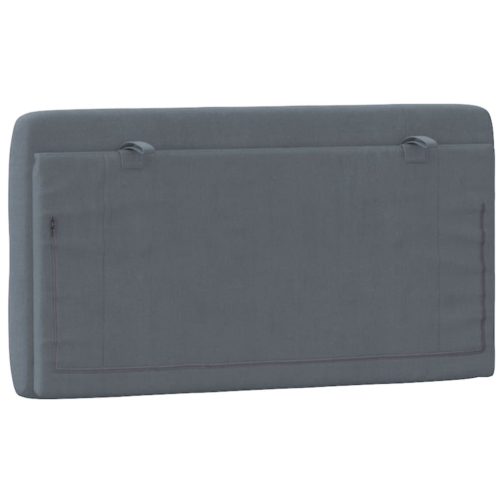 vidaXL Headboard Cushion Dark Grey 100 cm Velvet