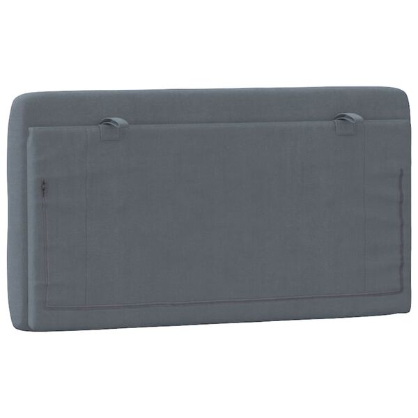 vidaXL Headboard Cushion Dark Grey 100 cm Velvet