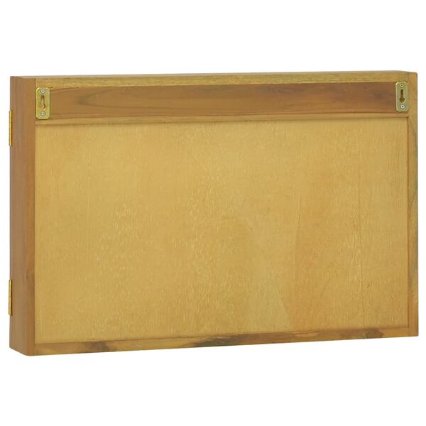 vidaXL Mirror Cabinet 60x10x40 cm Solid Wood Teak