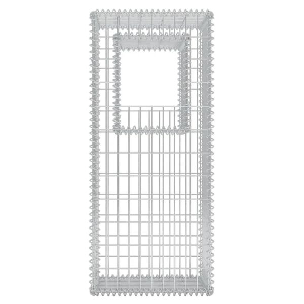 vidaXL Gabion Basket Posts/Planters 2 pcs Steel 50x50x120 cm