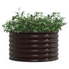 vidaXL Raised Bed Brown 80 x 80 x 44 cm Steel